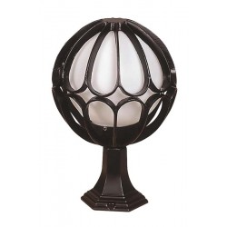 Modi Bahçe Aydınlatma BSU-68079-BSY-M1-KOP Siyah Boyalı Dış Mekan Aydınlatma E27 Aluminyum Polietilen Cam 30cm