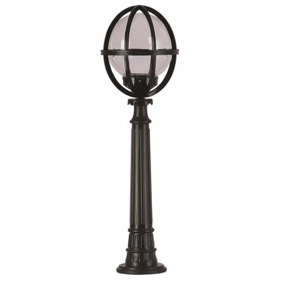 Modi Bahçe Aydınlatma BSU-68080-BSY-M2-BOP Siyah Boyalı Dış Mekan Aydınlatma E27 Aluminyum Akrilik Cam 30cm