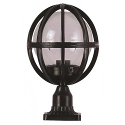 Modi Bahçe Aydınlatma BSU-68080-BSY-M3-K Siyah Boyalı Dış Mekan Aydınlatma E27 ABS Akrilik Cam 23cm