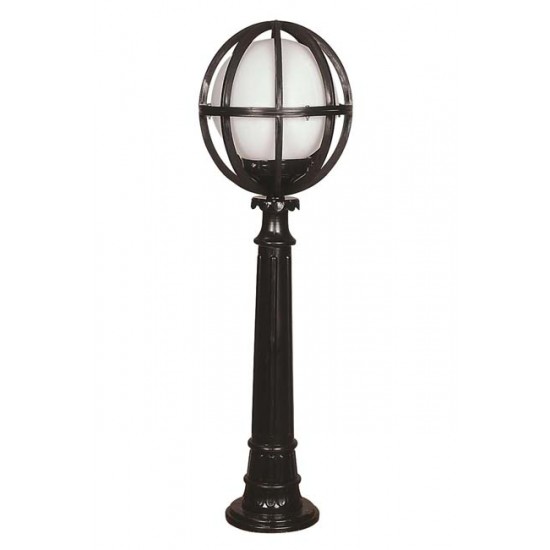Modi Bahçe Aydınlatma BSU-68080-BSY-M6-BOP Siyah Boyalı Dış Mekan Aydınlatma E27 ABS Polietilen Cam 30cm