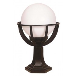 Modi Bahçe Aydınlatma BSU-68080-BSY-M6-KOP Siyah Boyalı Dış Mekan Aydınlatma E27 ABS Polietilen Cam 30cm