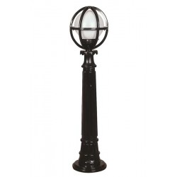 Modi Bahçe Aydınlatma BSU-68080-BSY-M8-BOP Siyah Boyalı Dış Mekan Aydınlatma E27 ABS Polietilen Cam 20cm