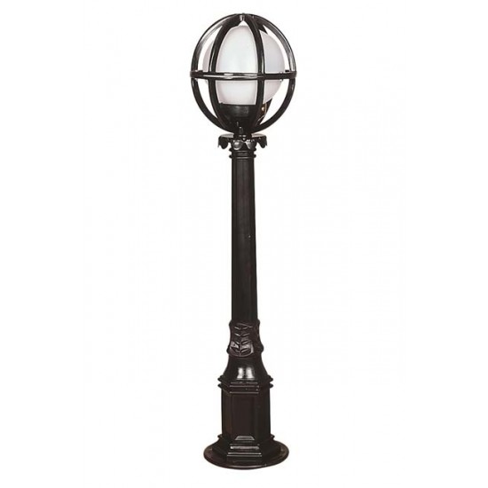 Modi Bahçe Aydınlatma BSU-68080-BSY-M9-BOP Siyah Boyalı Dış Mekan Aydınlatma E27 ABS Polietilen Cam 20cm