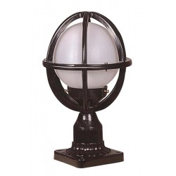Modi Bahçe Aydınlatma BSU-68080-BSY-M9-KOP Siyah Boyalı Dış Mekan Aydınlatma E27 ABS Polietilen Cam 20cm