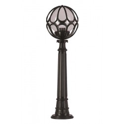 Modi Bahçe Aydınlatma BSU-68081-BSY-M1-BOP Siyah Boyalı Dış Mekan Aydınlatma E27 Aluminyum Akrilik Cam 25cm