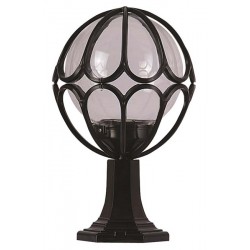 Modi Bahçe Aydınlatma BSU-68081-BSY-M2-KOP Siyah Boyalı Dış Mekan Aydınlatma E27 Aluminyum Akrilik Cam 30cm