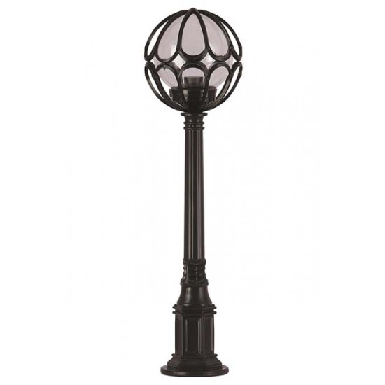 Modi Bahçe Aydınlatma BSU-68081-BSY-M3-B Siyah Boyalı Dış Mekan Aydınlatma E27 ABS Akrilik Cam 23cm