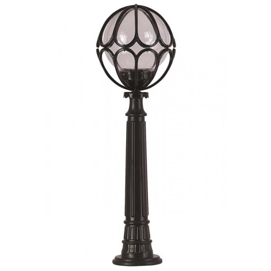 Modi Bahçe Aydınlatma BSU-68081-BSY-M4-B Siyah Boyalı Dış Mekan Aydınlatma E27 ABS Akrilik Cam 30cm