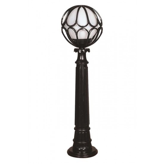 Modi Bahçe Aydınlatma BSU-68081-BSY-M6-BOP Siyah Boyalı Dış Mekan Aydınlatma E27 ABS Polietilen Cam 23cm