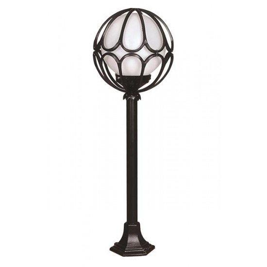 Modi Bahçe Aydınlatma BSU-68081-BSY-M7-BOP Siyah Boyalı Dış Mekan Aydınlatma E27 ABS Polietilen Cam 30cm