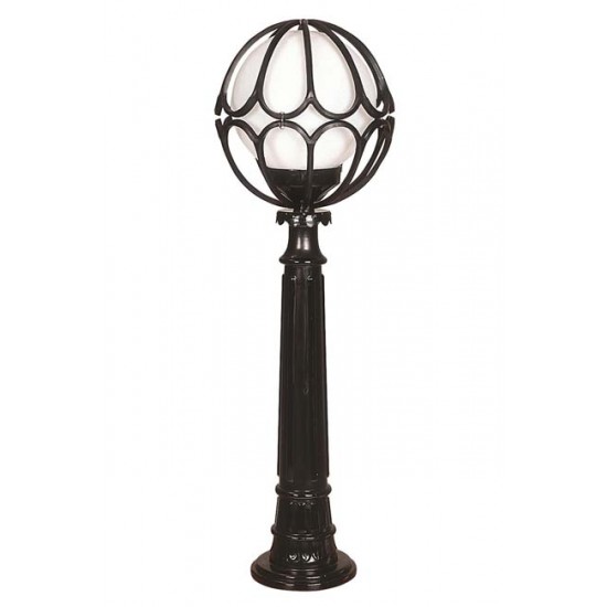 Modi Bahçe Aydınlatma BSU-68081-BSY-M8-BOP Siyah Boyalı Dış Mekan Aydınlatma E27 ABS Polietilen Cam 30cm