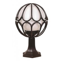 Modi Bahçe Aydınlatma BSU-68081-BSY-M8-KOP Siyah Boyalı Dış Mekan Aydınlatma E27 ABS Polietilen Cam 30cm