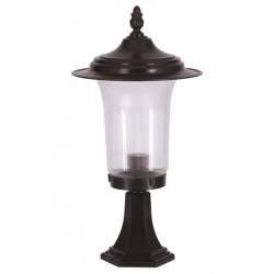 Modi Bahçe Aydınlatma BSU-68082-BSY-K Siyah Boyalı Dış Mekan Aydınlatma E27 Aluminyum Döküm Dip Akrilik Cam 30cm