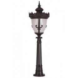 Modi Bahçe Aydınlatma BSU-68089-BSY-BOP Siyah Boyalı Dış Mekan Aydınlatma E27 Aluminyum Döküm Dip Polikarbon Cam 32cm