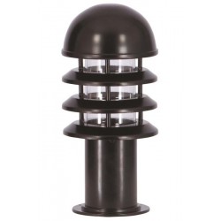 Modi Bahçe Aydınlatma BSU-68129-BSY-K Siyah Boyalı Dış Mekan Aydınlatma E27 Aluminyum Polikarbon Cam 18cm