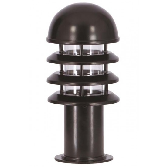 Modi Bahçe Aydınlatma BSU-68129-BSY-K Siyah Boyalı Dış Mekan Aydınlatma E27 Aluminyum Polikarbon Cam 18cm