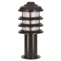 Modi Bahçe Aydınlatma BSU-68131-BSY-K Siyah Boyalı Dış Mekan Aydınlatma E27 Aluminyum Polikarbon Cam 20cm