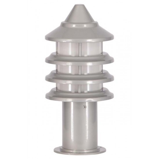 Modi Bahçe Aydınlatma BSU-68133-BBY-K Beyaz Boyalı Dış Mekan Aydınlatma E27 Aluminyum Polikarbon Cam 18cm
