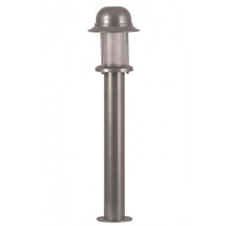 Modi Bahçe Aydınlatma BSU-68134-BSY Gri Boyalı Dış Mekan Aydınlatma E27 Aluminyum Polikarbon Cam 18cm