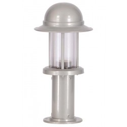 Modi Bahçe Aydınlatma BSU-68134-GR-K Beyaz Boyalı Dış Mekan Aydınlatma E27 Aluminyum Polikarbon Cam 18cm