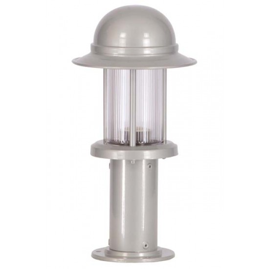 Modi Bahçe Aydınlatma BSU-68134-GR-K Beyaz Boyalı Dış Mekan Aydınlatma E27 Aluminyum Polikarbon Cam 18cm