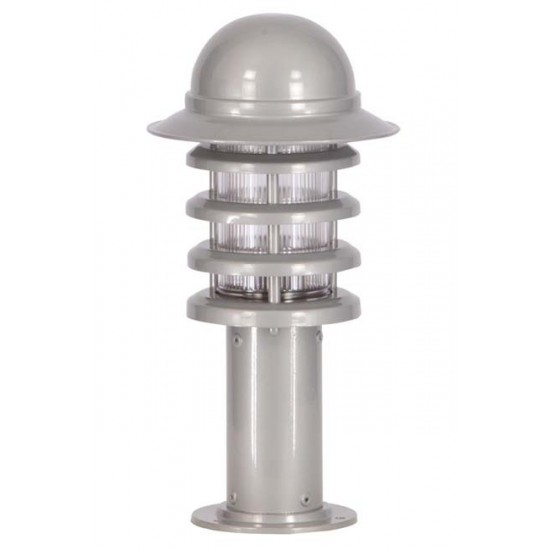 Modi Bahçe Aydınlatma BSU-68135-GR-K Beyaz Boyalı Dış Mekan Aydınlatma E27 Aluminyum Polikarbon Cam 18cm