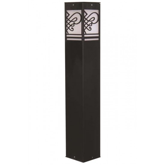 Modi Bahçe Aydınlatma BSU-68144-BSY-M2-B Siyah Boyalı Dış Mekan Aydınlatma E27 Aluminyum Akrilik Cam 12cm