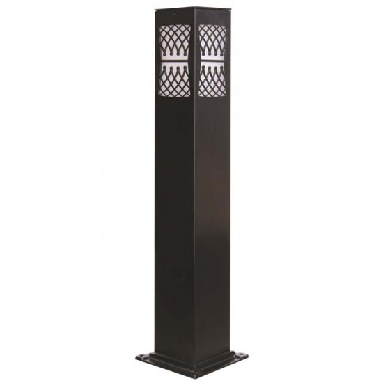 Modi Bahçe Aydınlatma BSU-68144-BSY-M3-B Siyah Boyalı Dış Mekan Aydınlatma E27 Aluminyum Akrilik Cam 12cm
