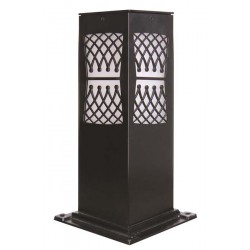 Modi Bahçe Aydınlatma BSU-68144-BSY-M3-K Siyah Boyalı Dış Mekan Aydınlatma E27 Aluminyum Akrilik Cam 12cm