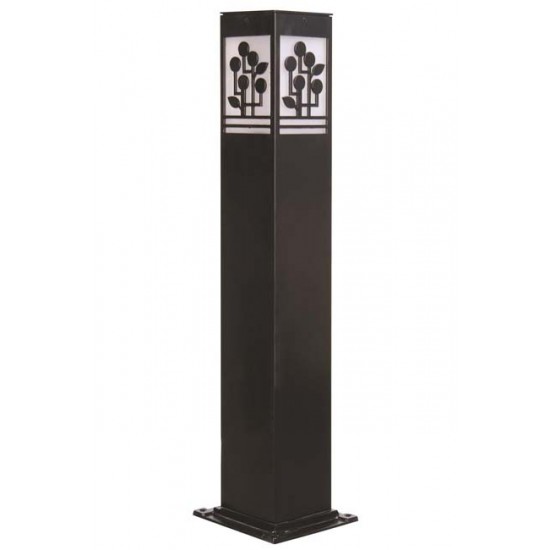 Modi Bahçe Aydınlatma BSU-68144-BSY-M4-B Siyah Boyalı Dış Mekan Aydınlatma E27 Aluminyum Akrilik Cam 12cm