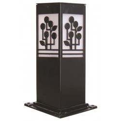 Modi Bahçe Aydınlatma BSU-68144-BSY-M4-K Siyah Boyalı Dış Mekan Aydınlatma E27 Aluminyum Akrilik Cam 12cm