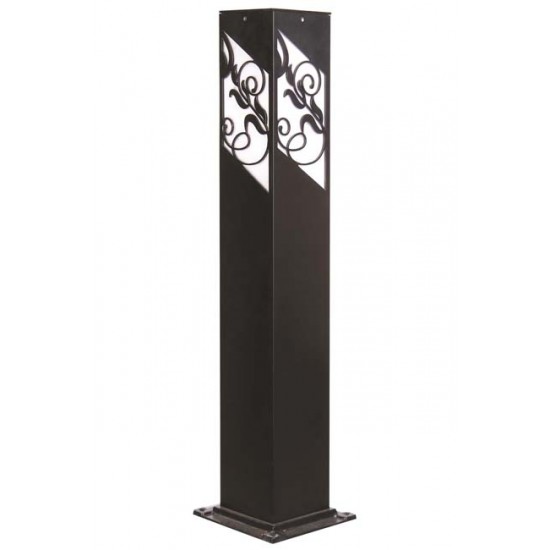 Modi Bahçe Aydınlatma BSU-68144-BSY-M5-B Siyah Boyalı Dış Mekan Aydınlatma E27 Aluminyum Akrilik Cam 12cm
