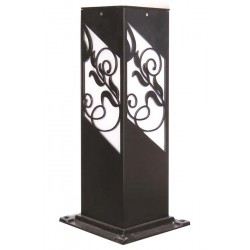 Modi Bahçe Aydınlatma BSU-68144-BSY-M5-K Siyah Boyalı Dış Mekan Aydınlatma E27 Aluminyum Akrilik Cam 12cm