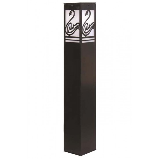 Modi Bahçe Aydınlatma BSU-68144-BSY-M6-B Siyah Boyalı Dış Mekan Aydınlatma E27 Aluminyum Akrilik Cam 12cm