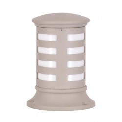 Modi Bahçe Aydınlatma BSU-68148-BBY-K Beyaz Boyalı Dış Mekan Aydınlatma E27 Aluminyum Polikarbon/Akrilik Cam 25cm