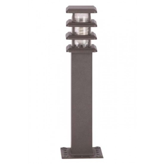 Modi Bahçe Aydınlatma BSU-68149-GR-B Gri Boyalı Dış Mekan Aydınlatma E27 Aluminyum Polikarbon/Akrilik Cam 20cm