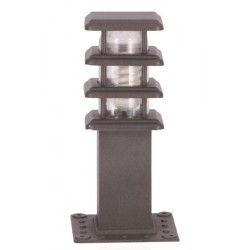 Modi Bahçe Aydınlatma BSU-68149-GR-K Gri Boyalı Dış Mekan Aydınlatma E27 Aluminyum Polikarbon/Akrilik Cam 20cm