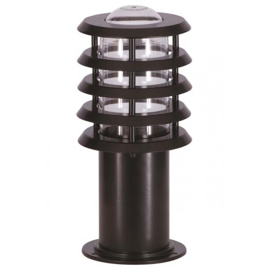 Modi Bahçe Aydınlatma BSU-68150-BSY-K Siyah Boyalı Dış Mekan Aydınlatma E27 Aluminyum Polikarbon/Akrilik Cam 16cm