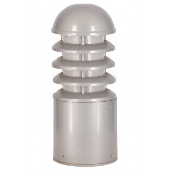 Modi Bahçe Aydınlatma BSU-68155-BBY-K Gri Boyalı Dış Mekan Aydınlatma E27 Aluminyum Polikarbon Cam 15cm