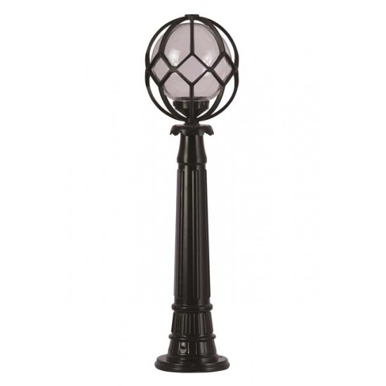 Modi Bahçe Aydınlatma BSU-68155-BSY-B Siyah Boyalı Dış Mekan Aydınlatma E27 ABS Akrilik/Polietilen Cam 35cm