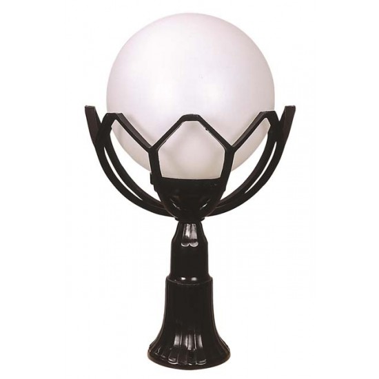 Modi Bahçe Aydınlatma BSU-68155-BSY-M2-OP Siyah Boyalı Dış Mekan Aydınlatma E27 ABS Akrilik/Polietilen Cam 35cm