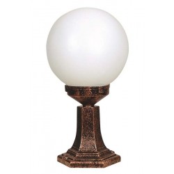 Modi Bahçe Aydınlatma BSU-68160-BKR-KOP Kahverengi Boyalı Dış Mekan Aydınlatma E27 ABS Polietilen Cam 25cm