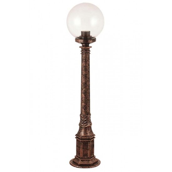 Modi Bahçe Aydınlatma BSU-68160-BKR-M1-B Kahverengi Boyalı Dış Mekan Aydınlatma E27 ABS Akrilik Cam 20cm