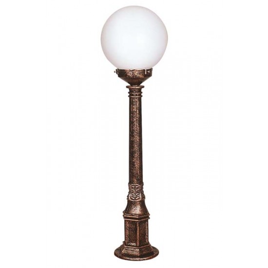 Modi Bahçe Aydınlatma BSU-68160-BKR-M2-BOP Kahverengi Boyalı Dış Mekan Aydınlatma E27 ABS Polietilen Cam 20cm