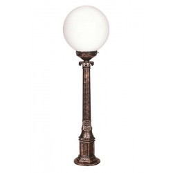 Modi Bahçe Aydınlatma BSU-68160-BKR-M3-BOP Kahverengi Boyalı Dış Mekan Aydınlatma E27 ABS Polietilen Cam 25cm