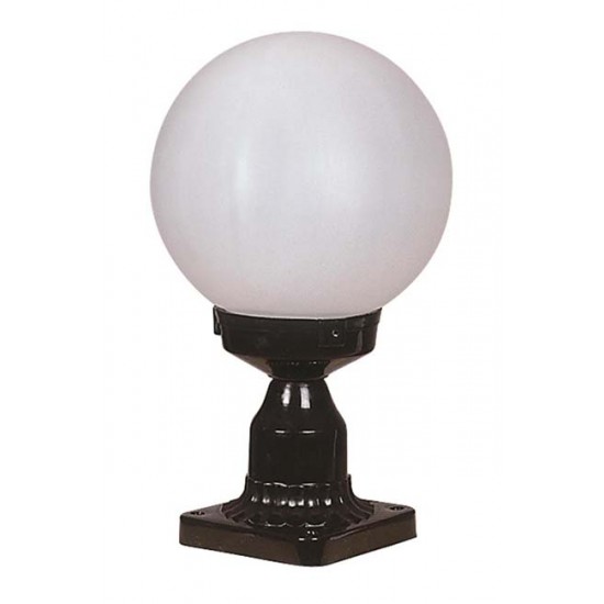 Modi Bahçe Aydınlatma BSU-68160-BSY-M1KOP Siyah Boyalı Dış Mekan Aydınlatma E27 ABS Polietilen Cam 20cm