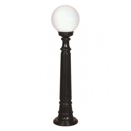 Modi Bahçe Aydınlatma BSU-68160-BSY-M2-BOP Siyah Boyalı Dış Mekan Aydınlatma E27 ABS Polietilen Cam 20cm