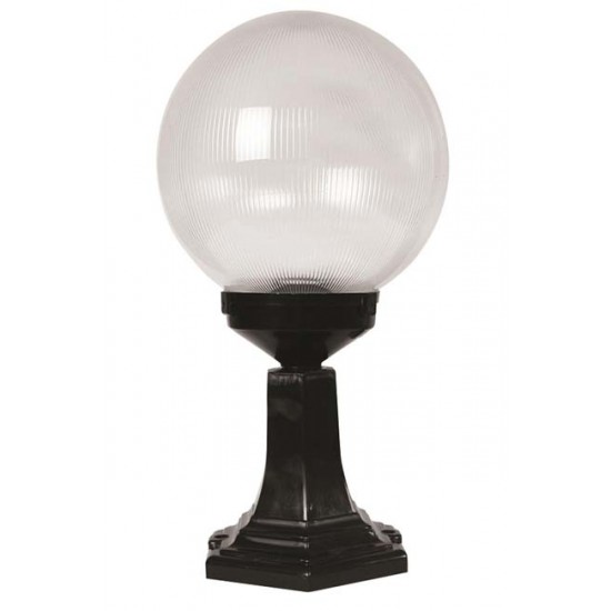 Modi Bahçe Aydınlatma BSU-68160-BSY-M2-K Siyah Boyalı Dış Mekan Aydınlatma E27 ABS Akrilik Cam 25cm