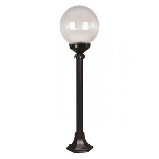 Modi Bahçe Aydınlatma BSU-68160-BSY-M3-B Siyah Boyalı Dış Mekan Aydınlatma E27 ABS Akrilik Cam 25cm