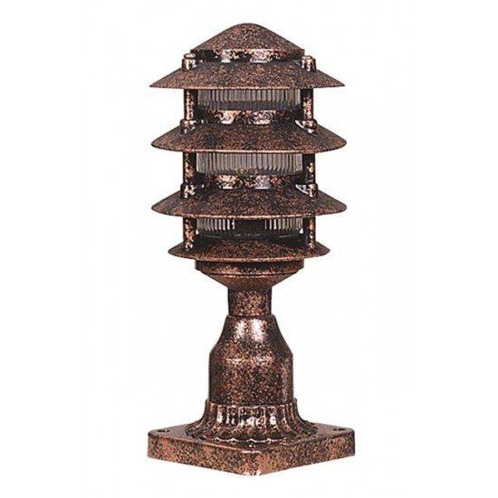 Modi Bahçe Aydınlatma BSU-68173-BKR Kahverengi Boyalı Dış Mekan Aydınlatma E27 ABS Polikarbon Cam 16cm